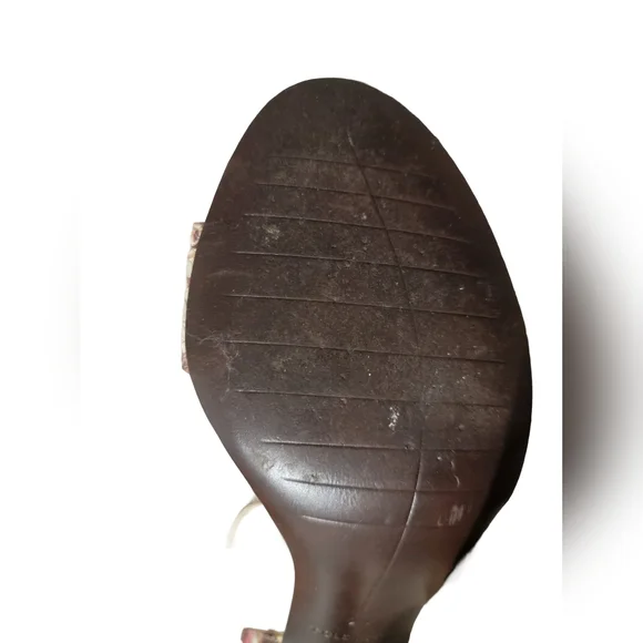 Cole Haan Grandos Womens Size 9 Floral Ankle Strap 3.5" Stiletto Heels Gorgeous - Picture 14 of 16